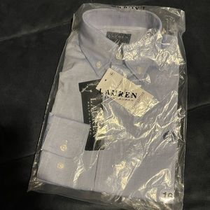 Brand new with tags, Light blue Lauren button down shirt